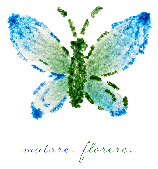 Mariposa de Mutantem. Mutare. Florere.